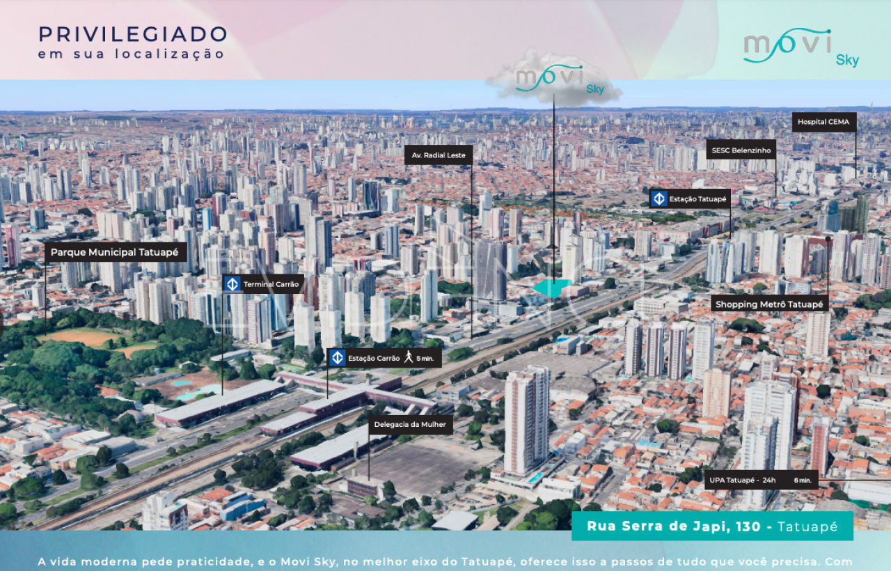 Movi - Sky no bairro Tatuapé em São Paulo